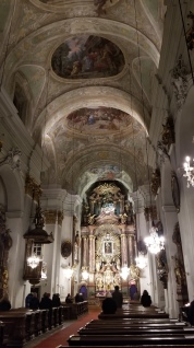 Interior of the Church of Mariahilf.